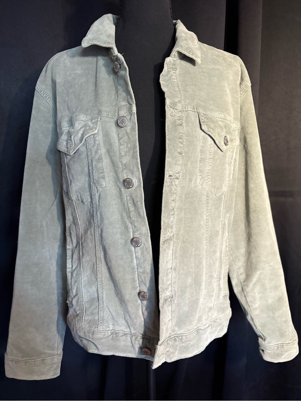 Lucky Brand Tomboy Trucker Sage Casual Jacket